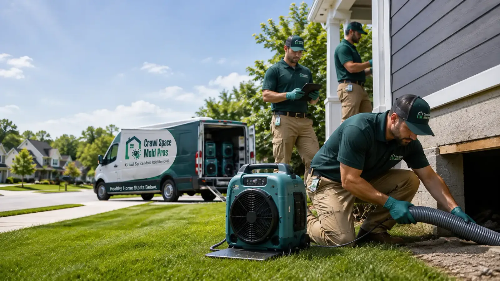 Crawl Space Mold Removal in Davenport, WA